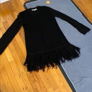 McQueen Mini Fringe Sweater Dress
